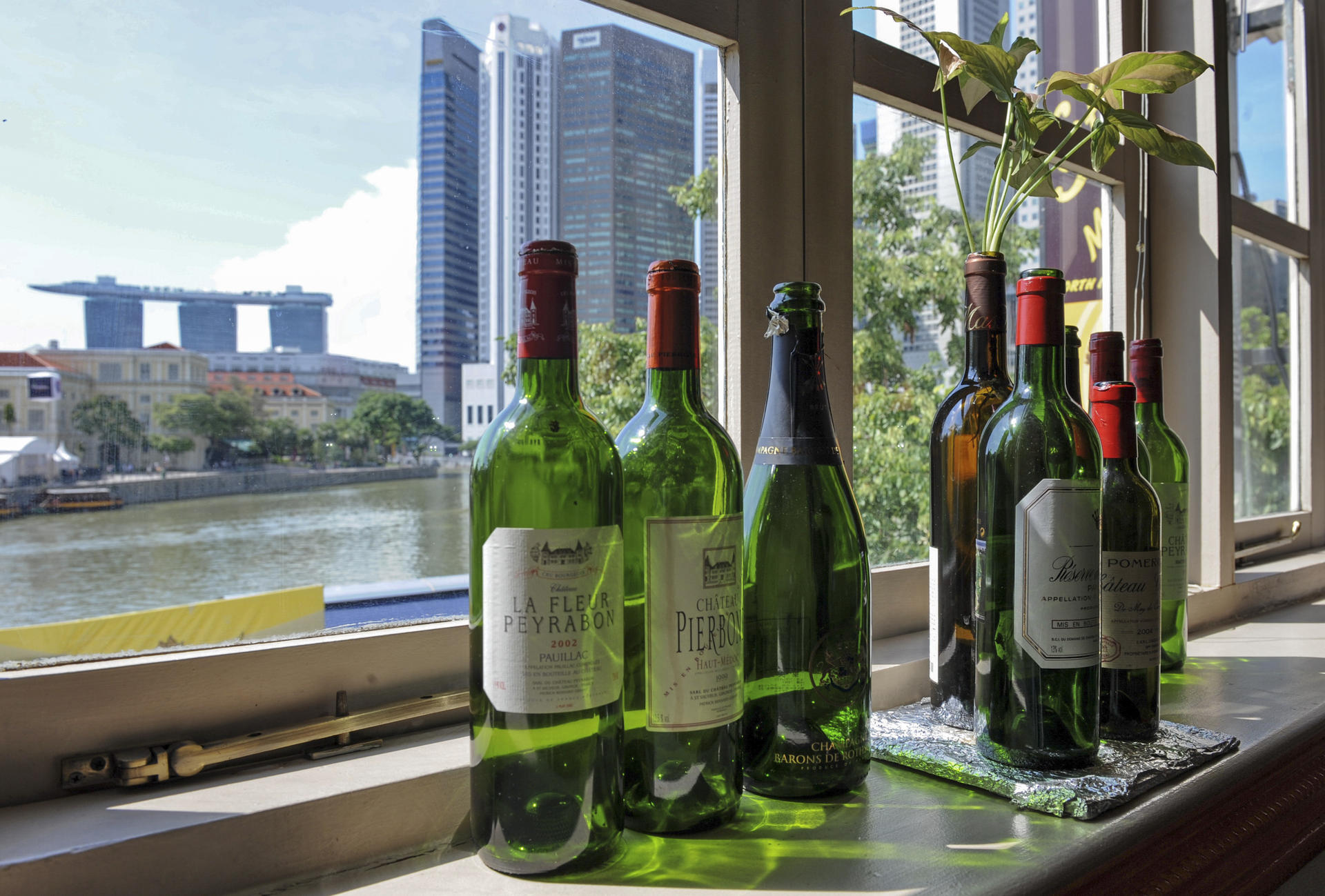 Expensive storage limits wine collecting in Singapore. Photo: AFP