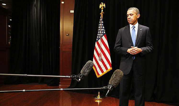 President Obama makes a statement about the shooting at Fort Hood in Texas while in Chicago. Photo: Reuters