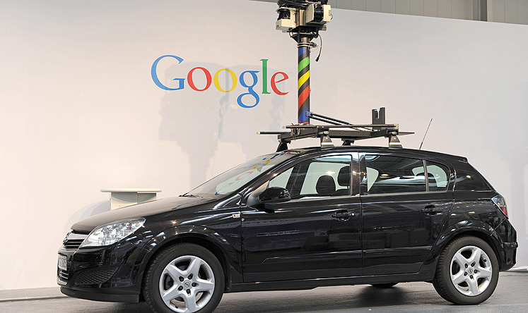 A vehicle used by Google to collect data for Street View. Photo: EPA