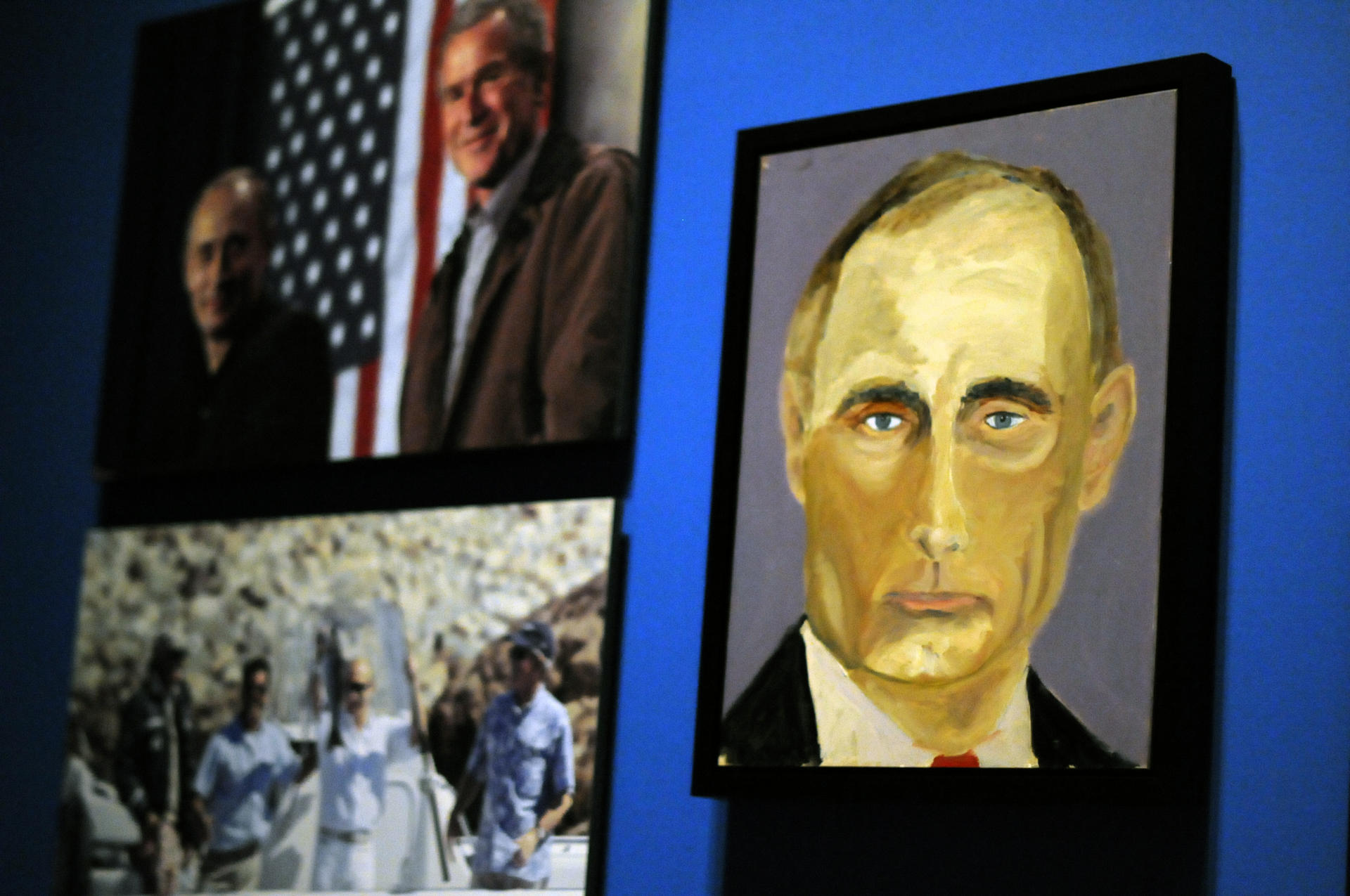 Portrait Of Putin As A Tense Man George W Bush Unveils His Artistic Streak With Paintings Of World Leaders South China Morning Post