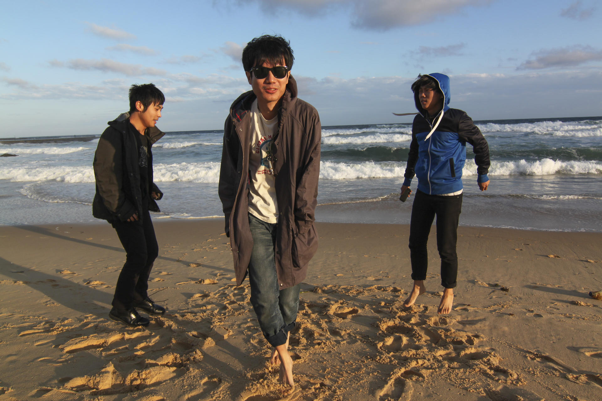 Carsick Cars are He Fan (bass), Zhang Shouwang (vocals and guitar) and Sun Heting (drums). Photo: Fang Zhou