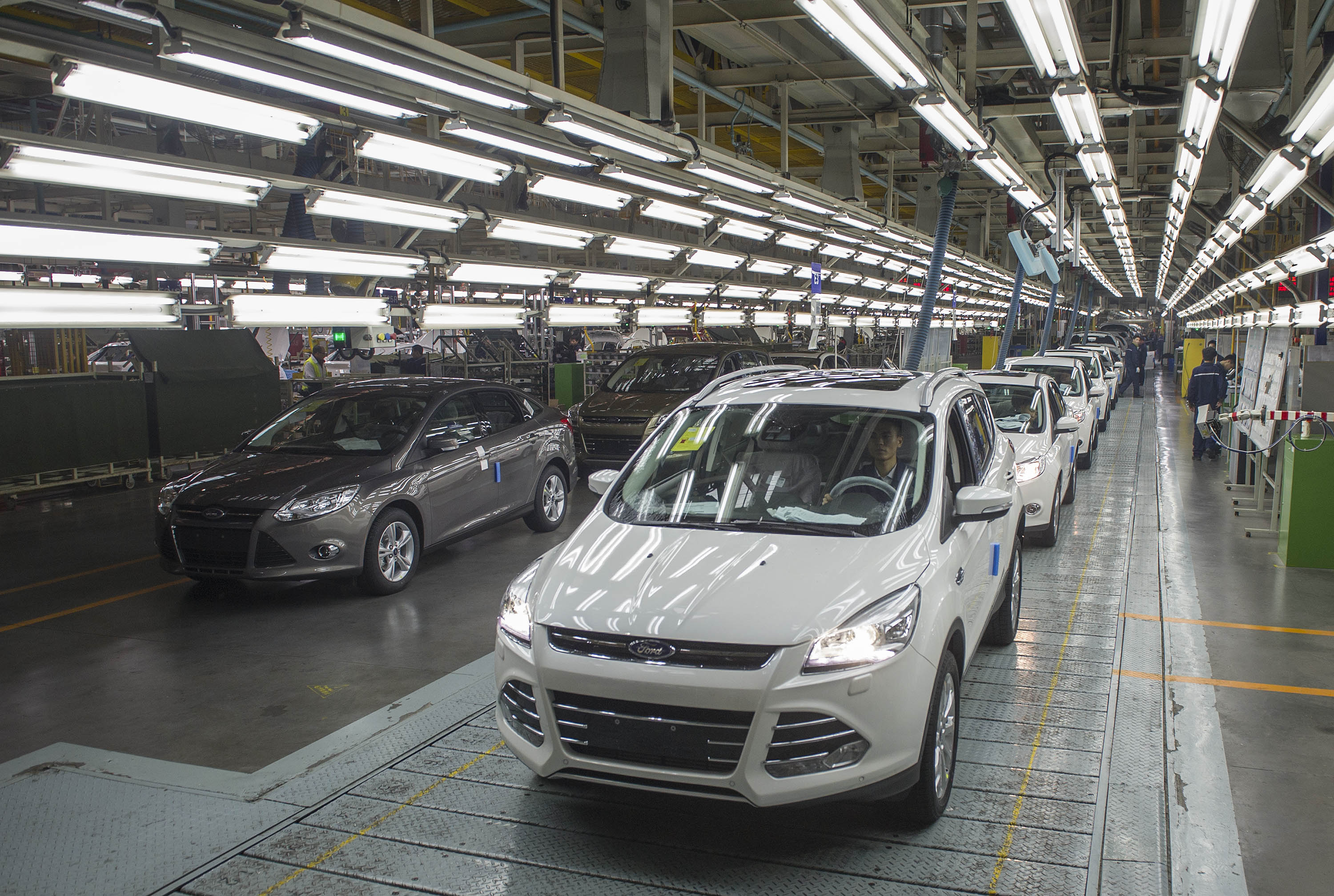 The workshop of Changan Ford Automobile Corporation (CFA). Ford has found success in China despite being late to the auto market. Photo: Xinhua