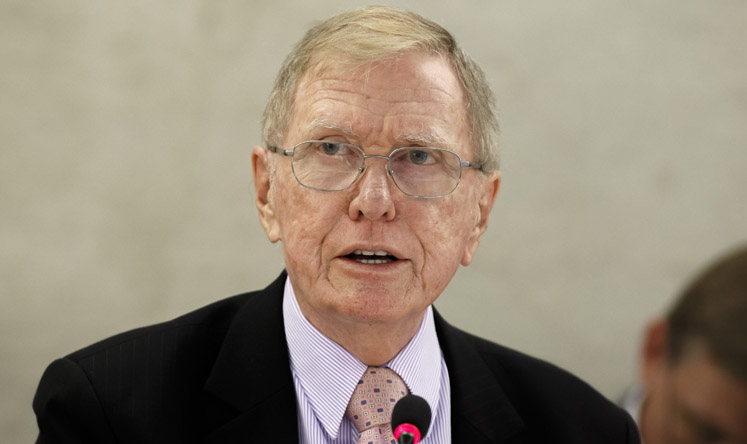 Michael Kirby, Chairperson of the Commission of Inquiry on Human Rights in North Korea. Photo: AP