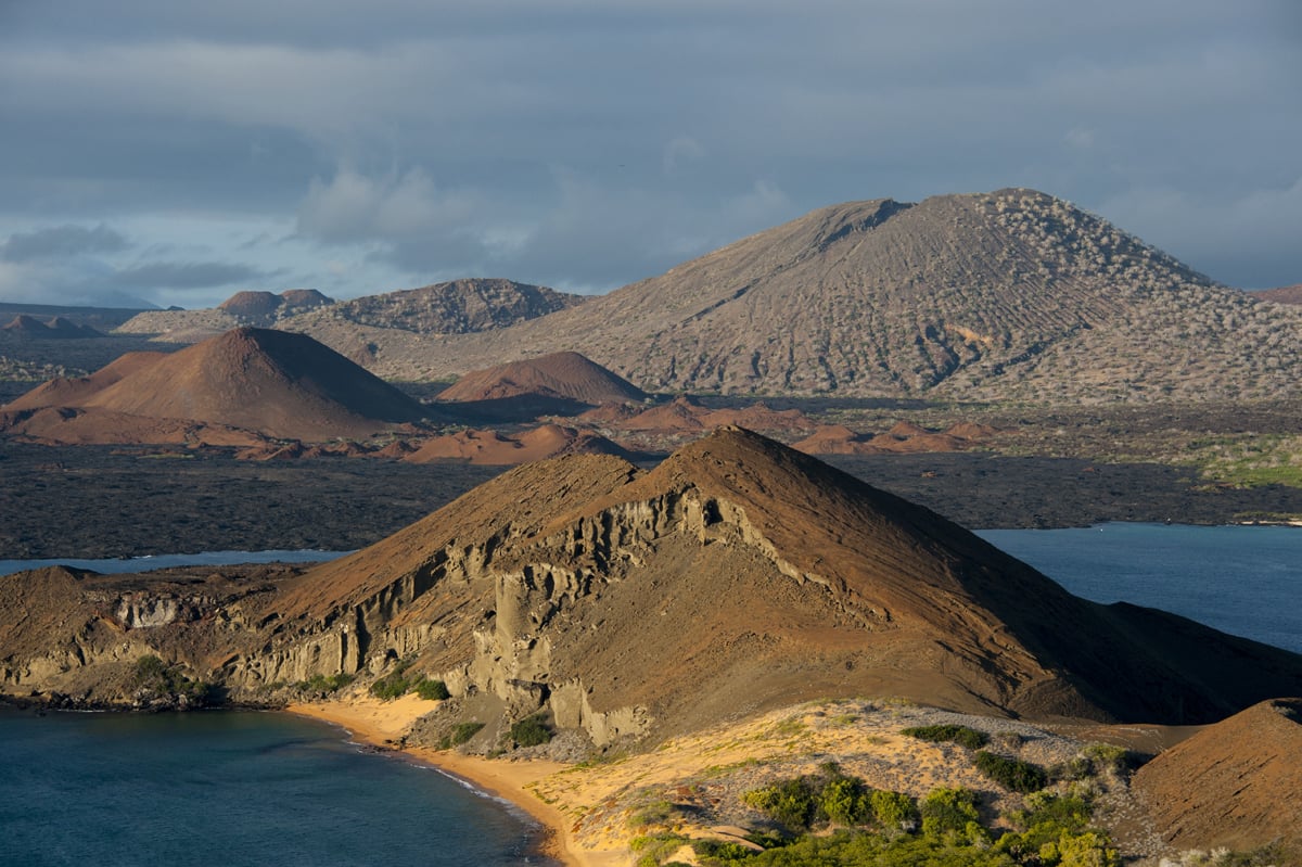 Bartolomé Island, a volcanic islet in the Galapagos. Photos: Corbis; May Tse