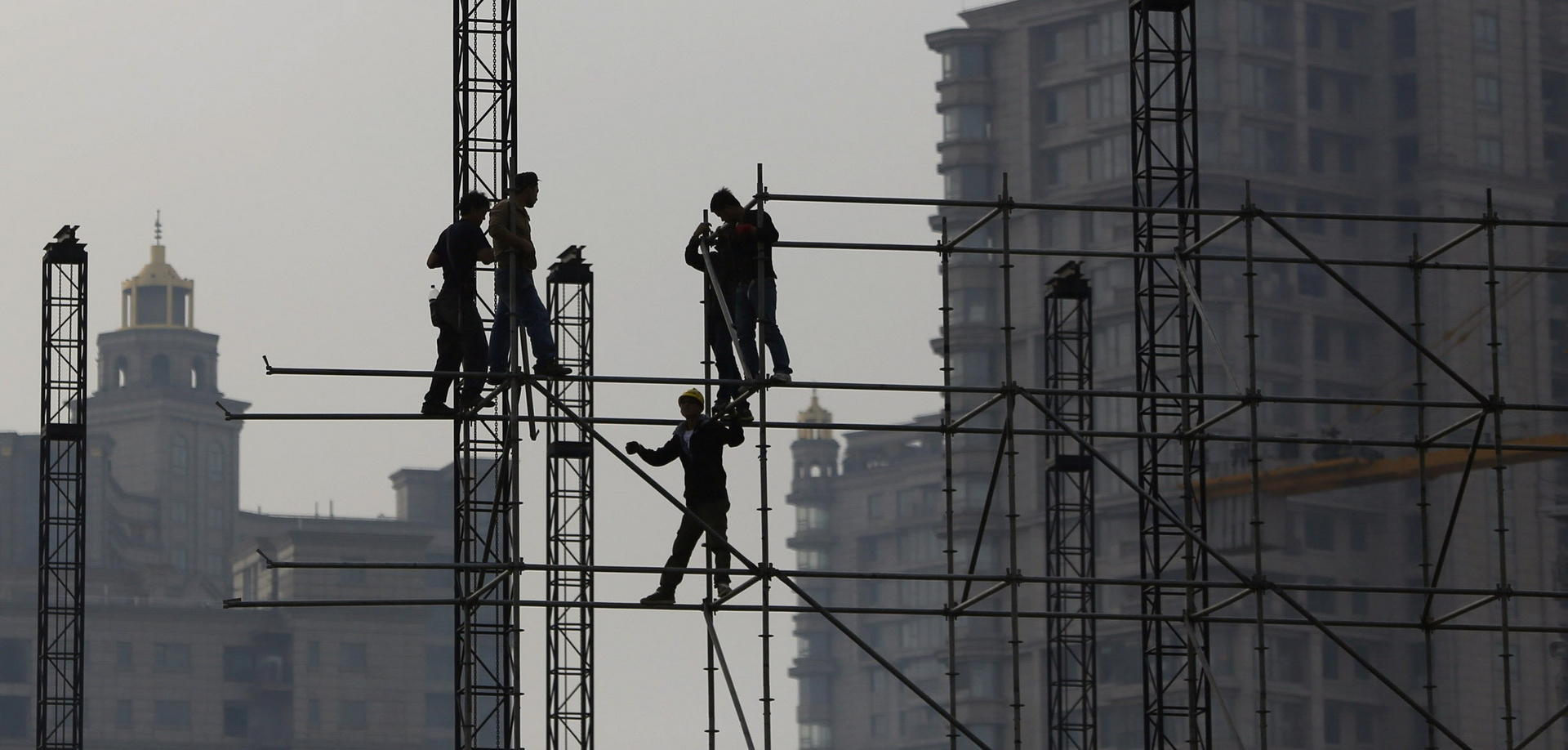 Property investment in China fell in the first quarter to 12 per cent of GDP, with new home starts down more than 25 per cent. Photo: Reuters