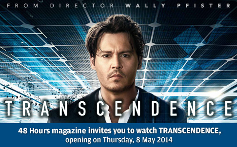 48 Hours giveaway – Win Free Tickets to Transcendence (CLOSED)