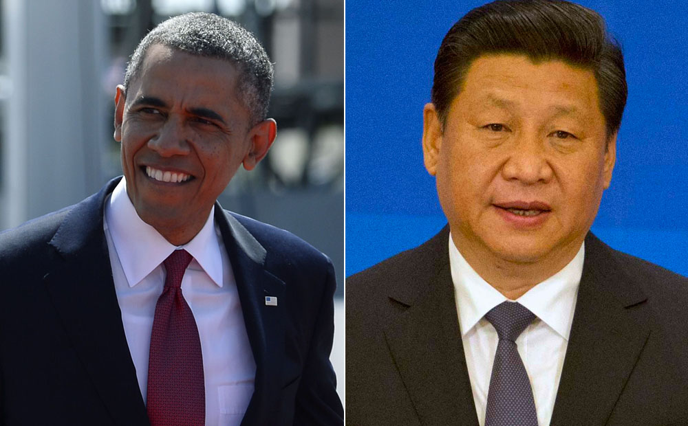 Barack Obama (left) and Xi Jinping