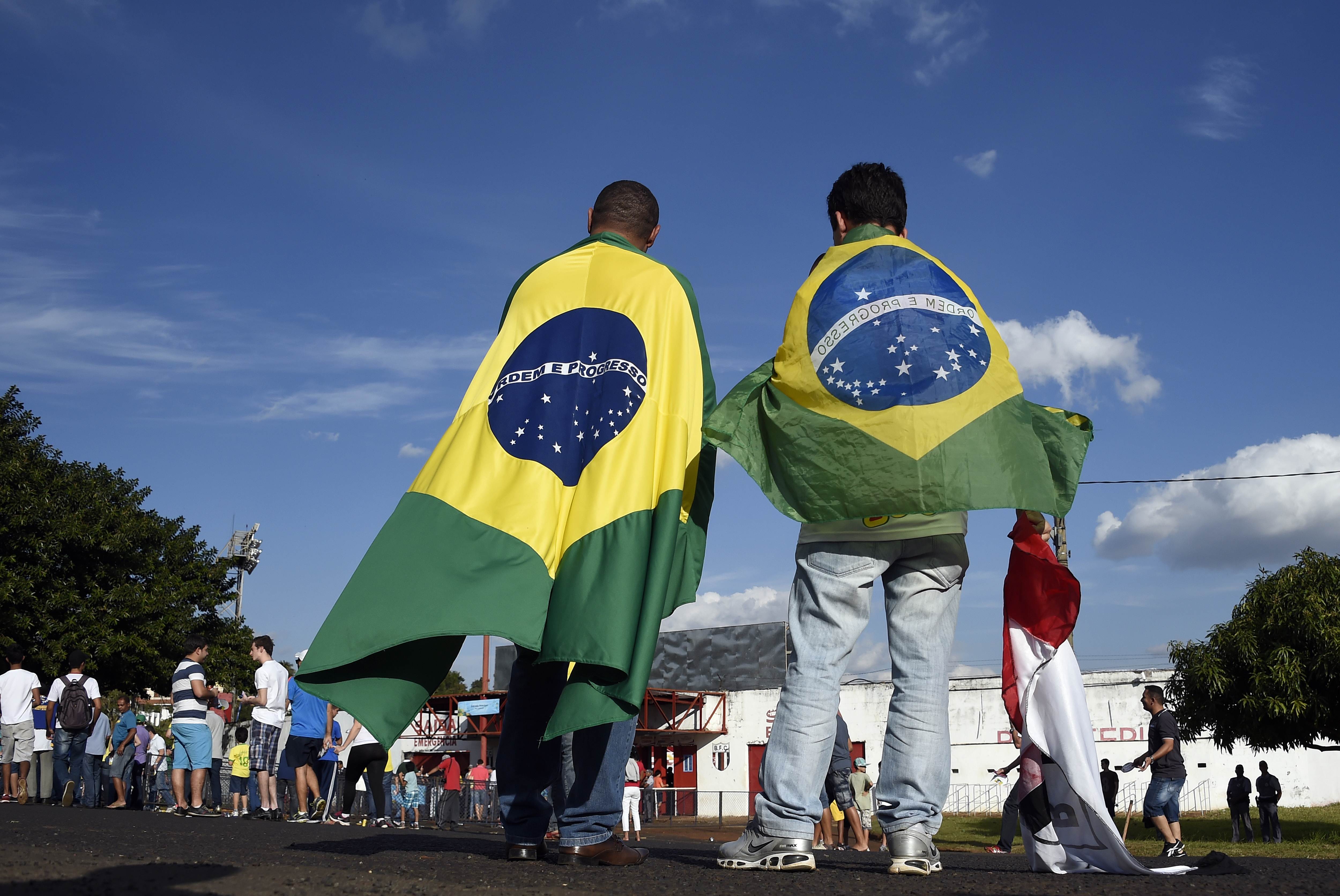 Fans are arriving en masse in Brazil for the tournament. Photo: AFP