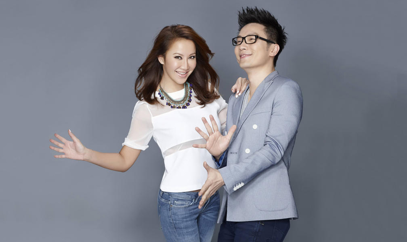 The odd couple: Singer Coco Lee (left) and producer Chiu Tsang Hei.