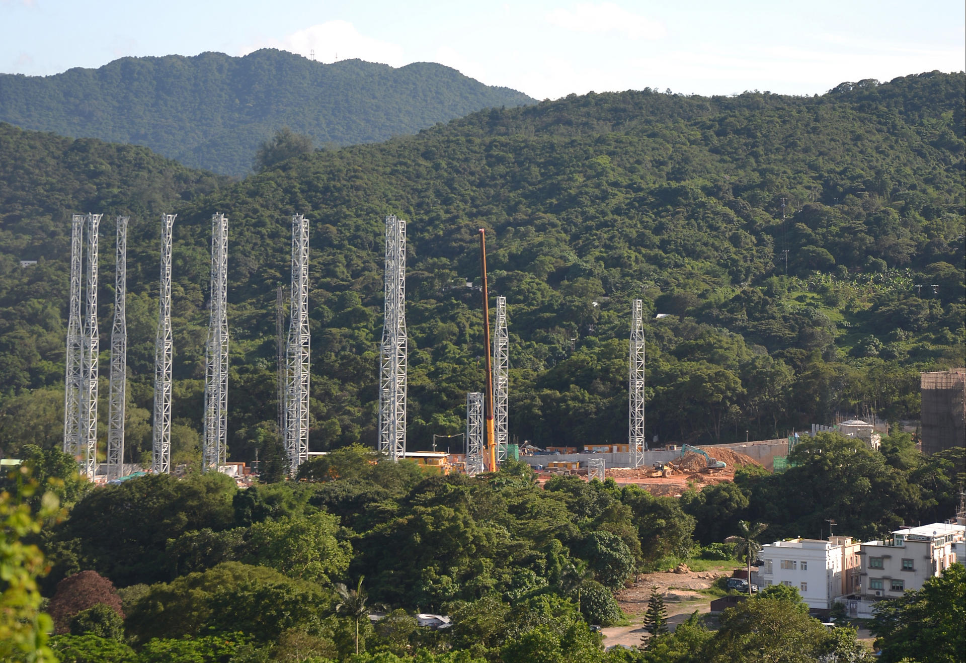 Towers mark a new sport academy in Sai Kung. Photo: Red Door News
