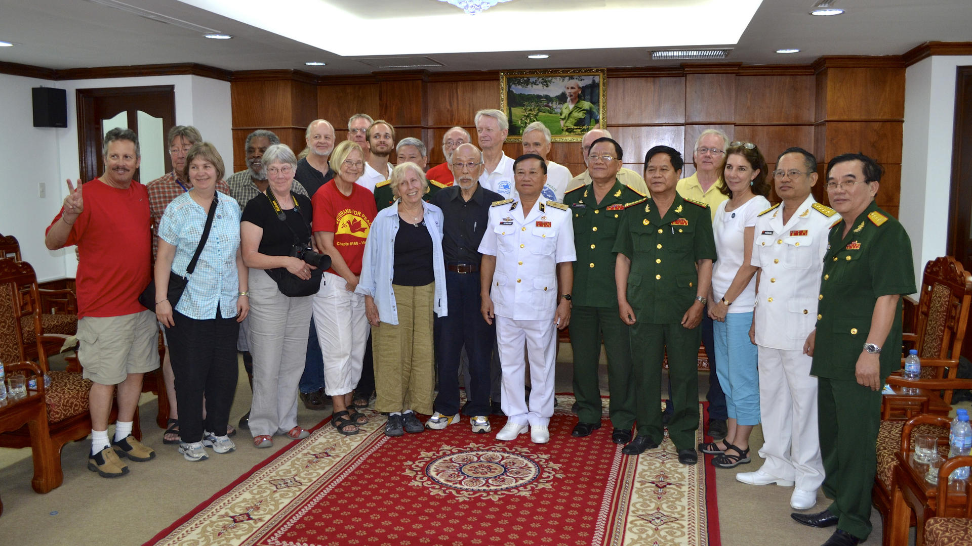 United States war veterans and peace activists meet with Vietnamese war veterans in Ho Chi Minh City in May. Photos: Eric San Juan; AFP