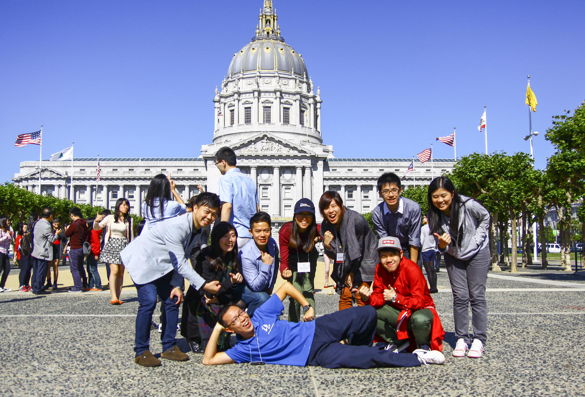 Open University students on the 2013 Global Citizens Programme in the US. Photo: Kenny Chan