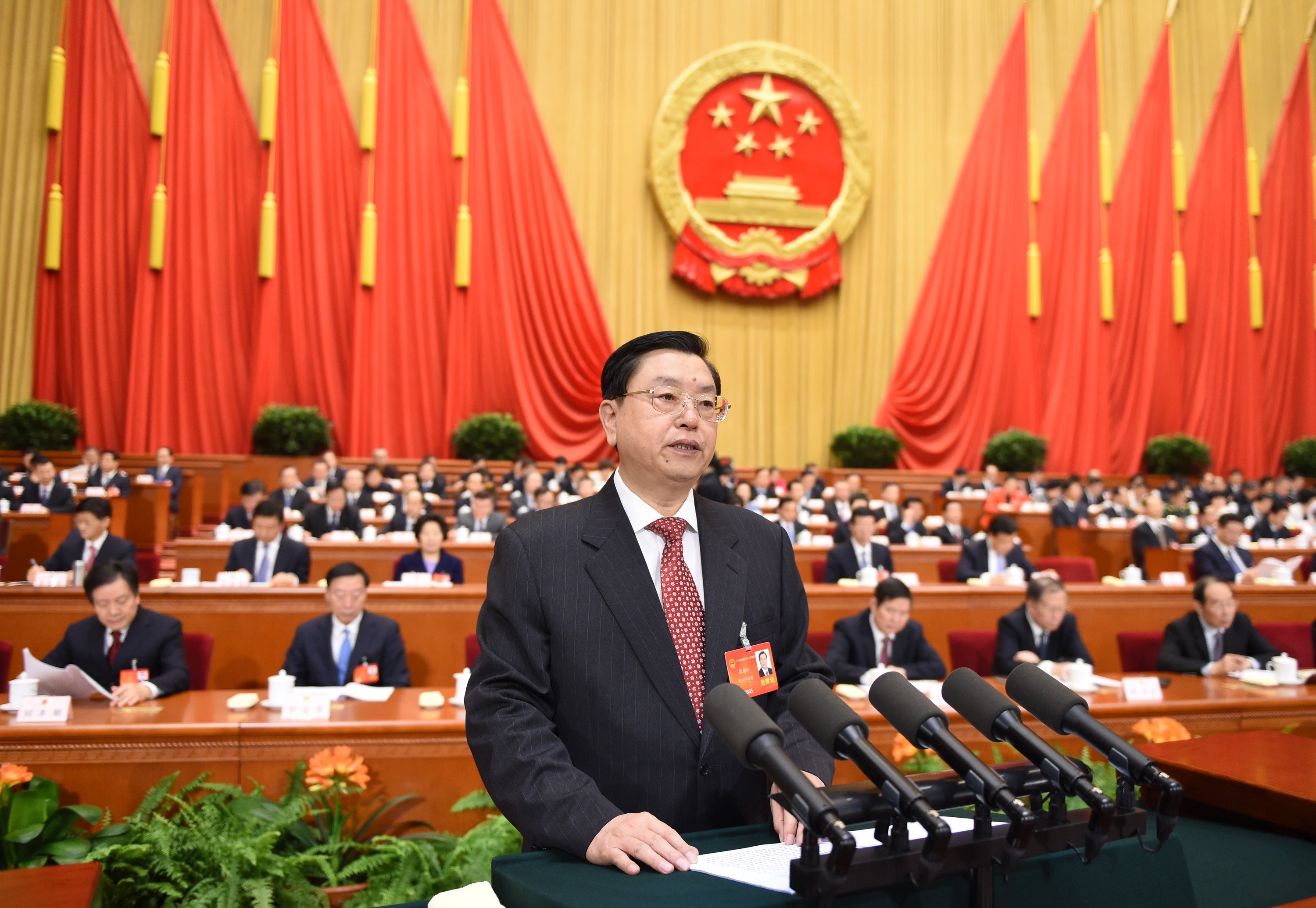 Zhang Dejiang, chairman of the National People's Congress, reportedly said political change in Hong Kong would still be possible after 2017. Photo: Xinhua