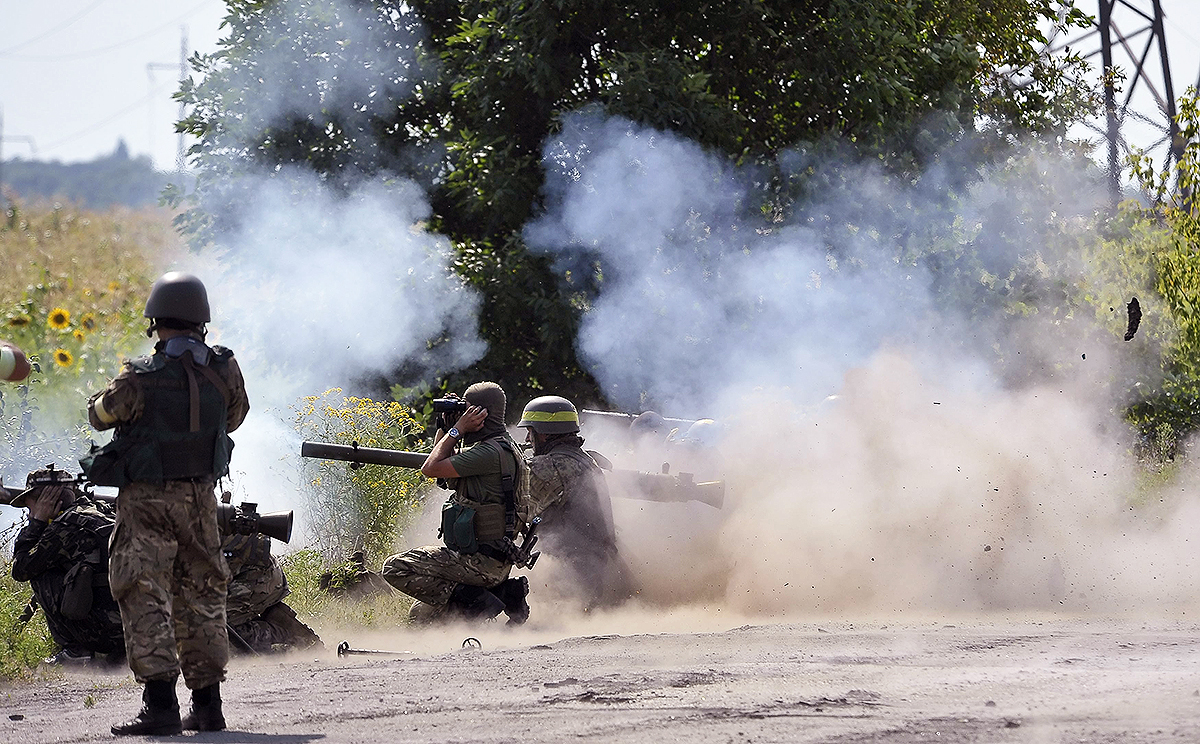 Фотографии боев на украине