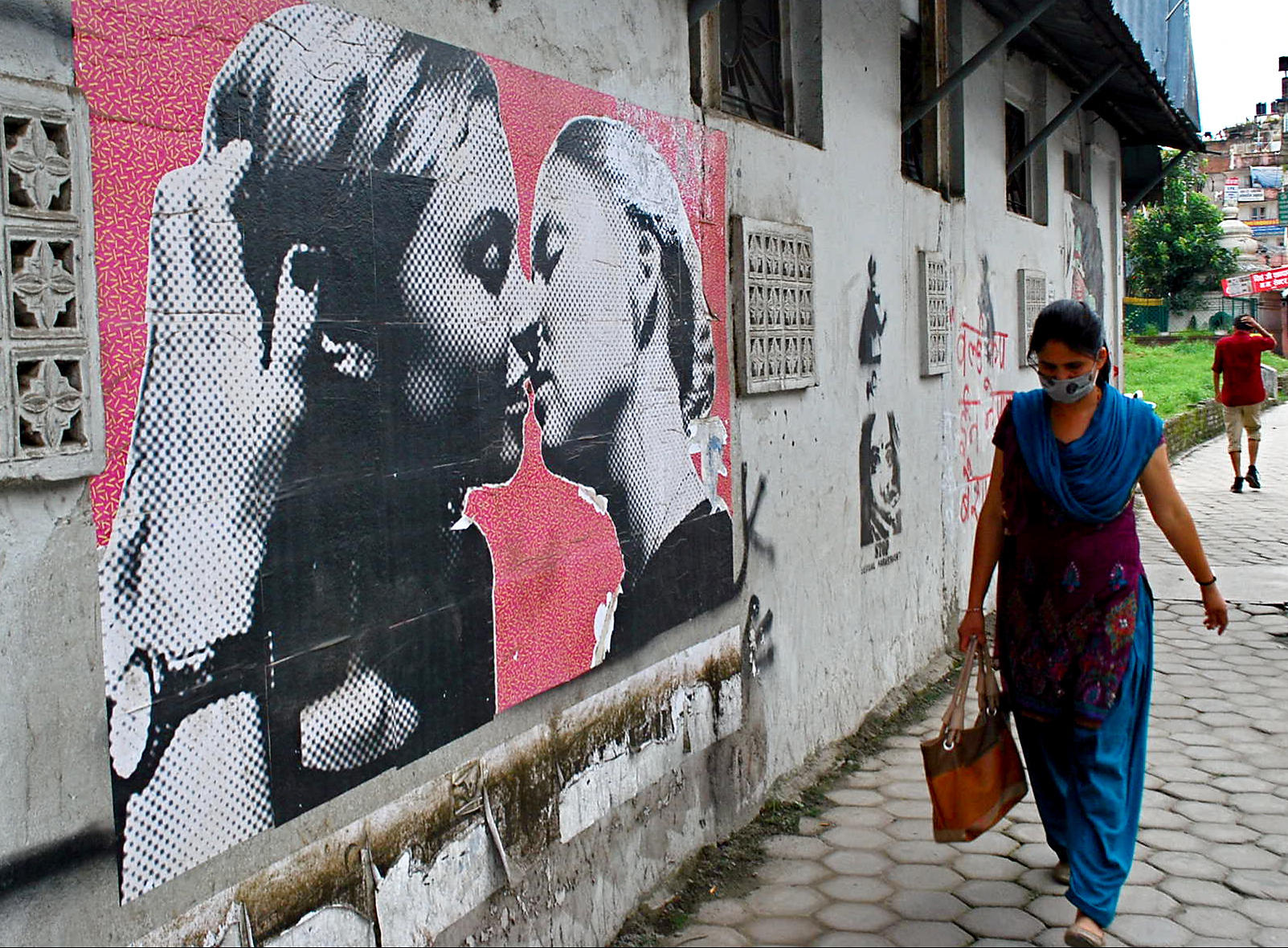 A mural in Kathmandu's Ratna Park area marks an "Understand Love, Love Is Never Wrong" campaign. Photo: SMP