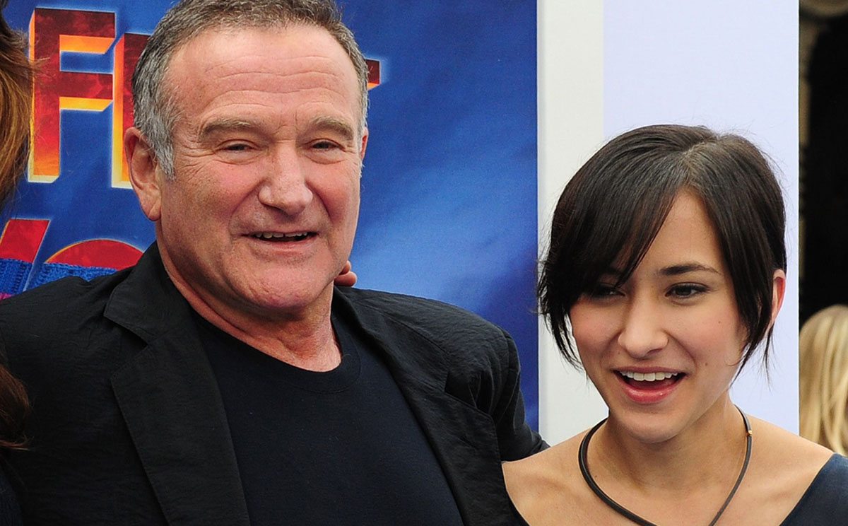 Robin Williams and his daughter Zelda.