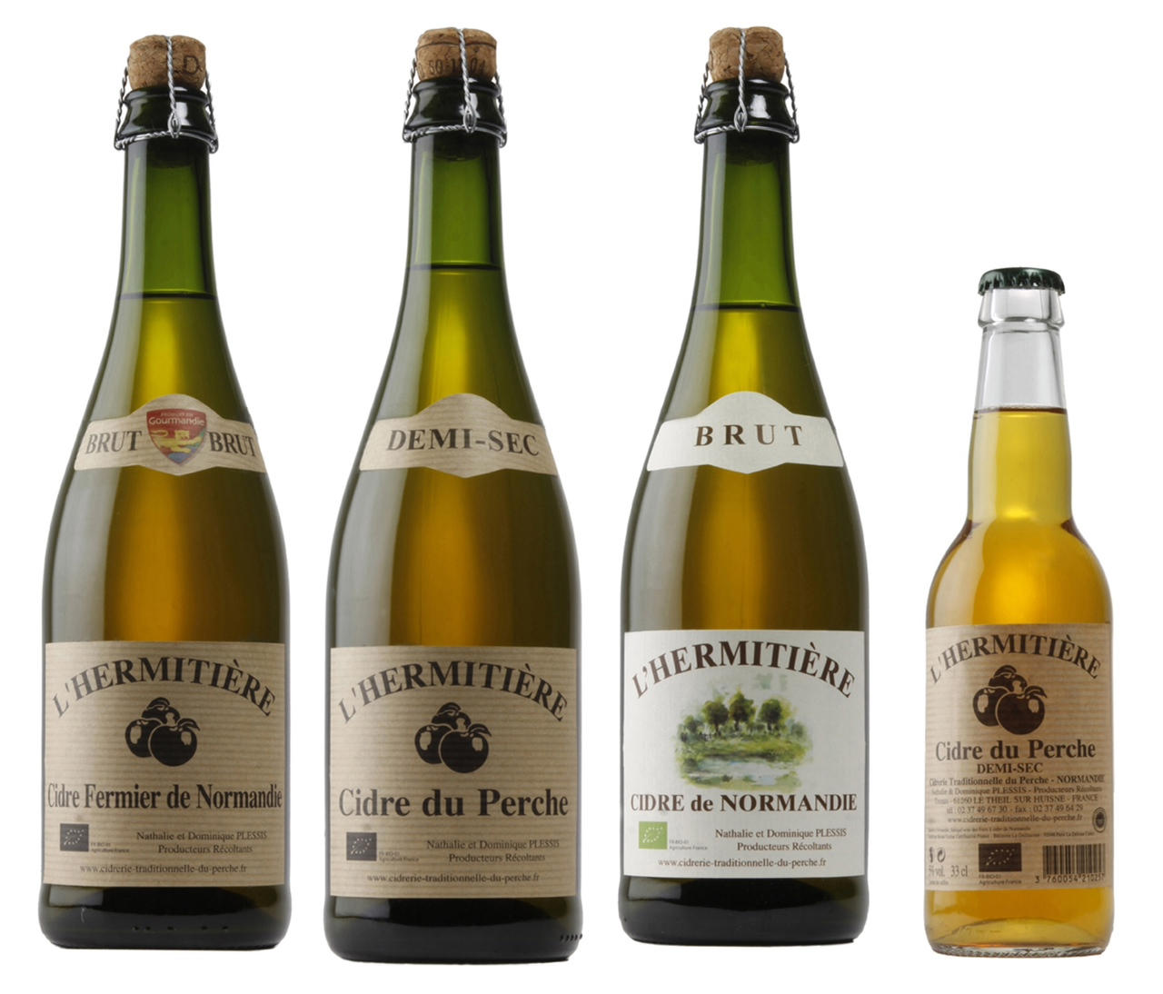 Ciders from Domaine Plessis are fermented a second time.