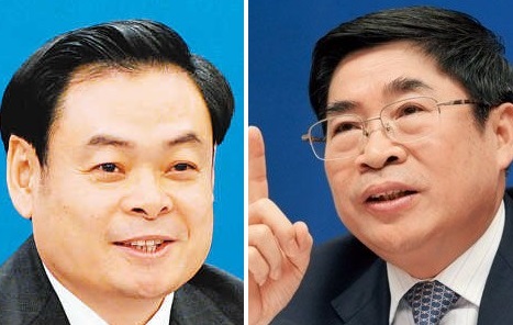 Wang Rulin (left) and Yuan Chunqing (right). Photo: SCMP
