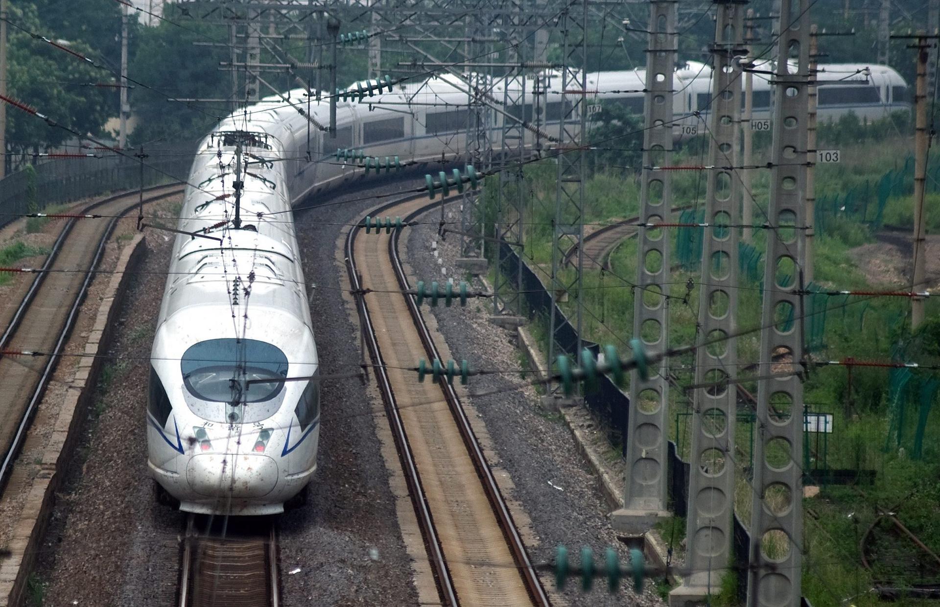 China Railway Corp says it is progressing at full speed on expanding the rail network. Photo: EPA