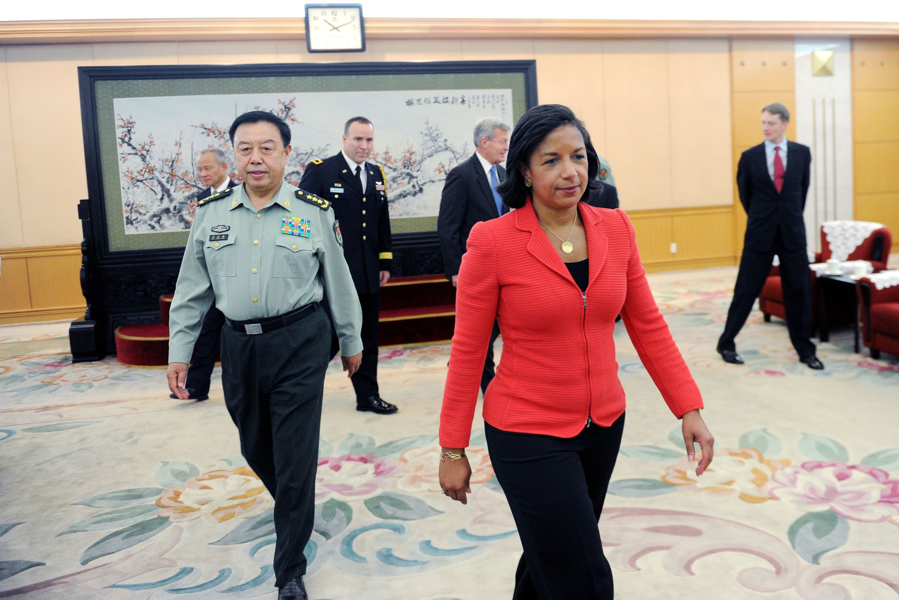 US National Security Adviser Susan Rice and General Fan Changlong, vice-chairman of the Central Military Commission, meeting in Beijing. Photo: Reuters