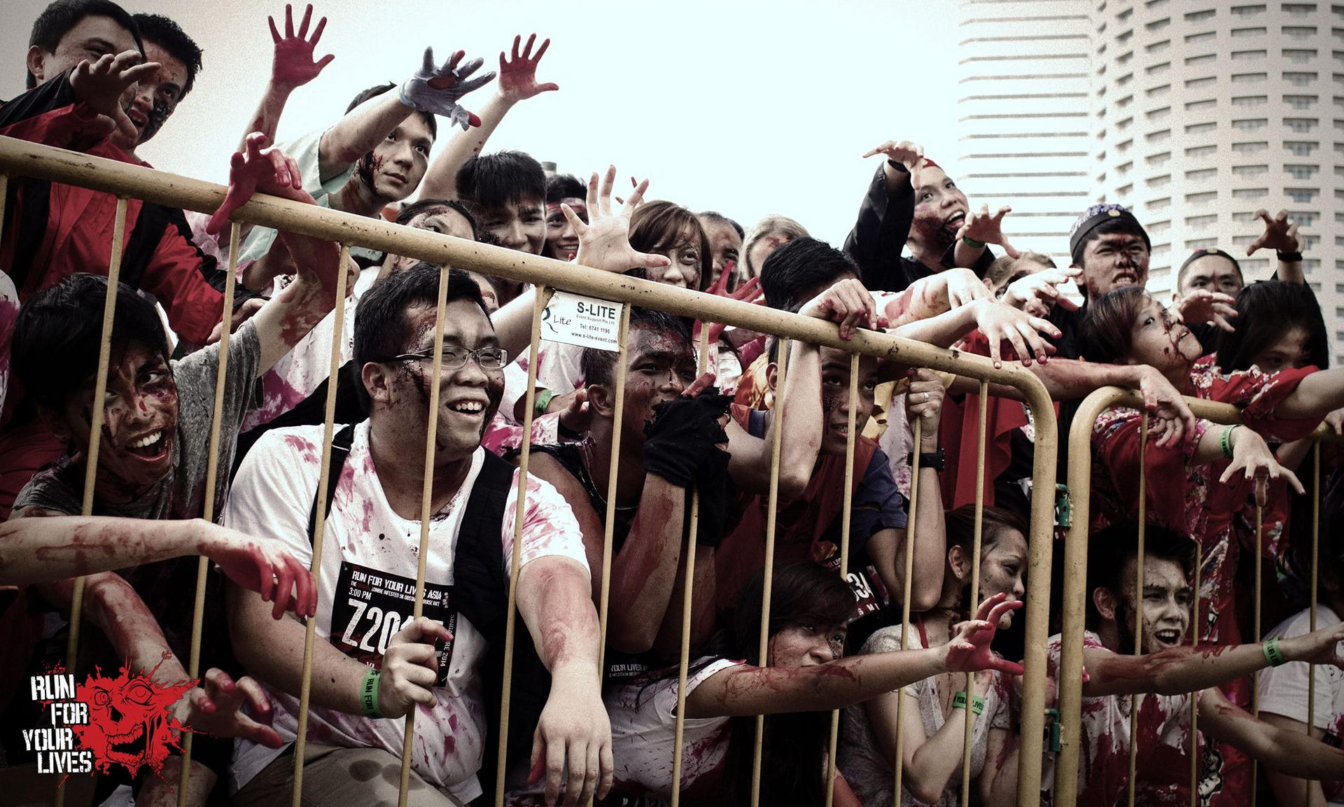 Up to 12,000 people are expected to take part in the 5km zombie race.