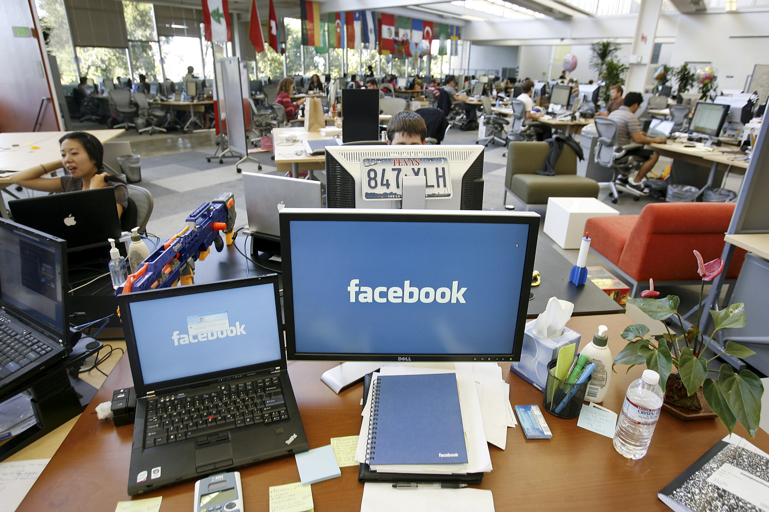The biggest and most intriguing stop on this Silicon Valley tech tour was a visit to the global headquarters of Facebook. Photo: Bloomberg 