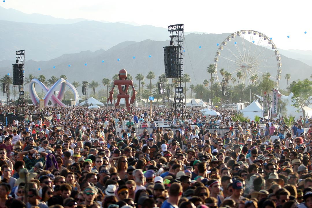 This year's Coachella Music and Arts Festival drew 579,000. Photos: AP