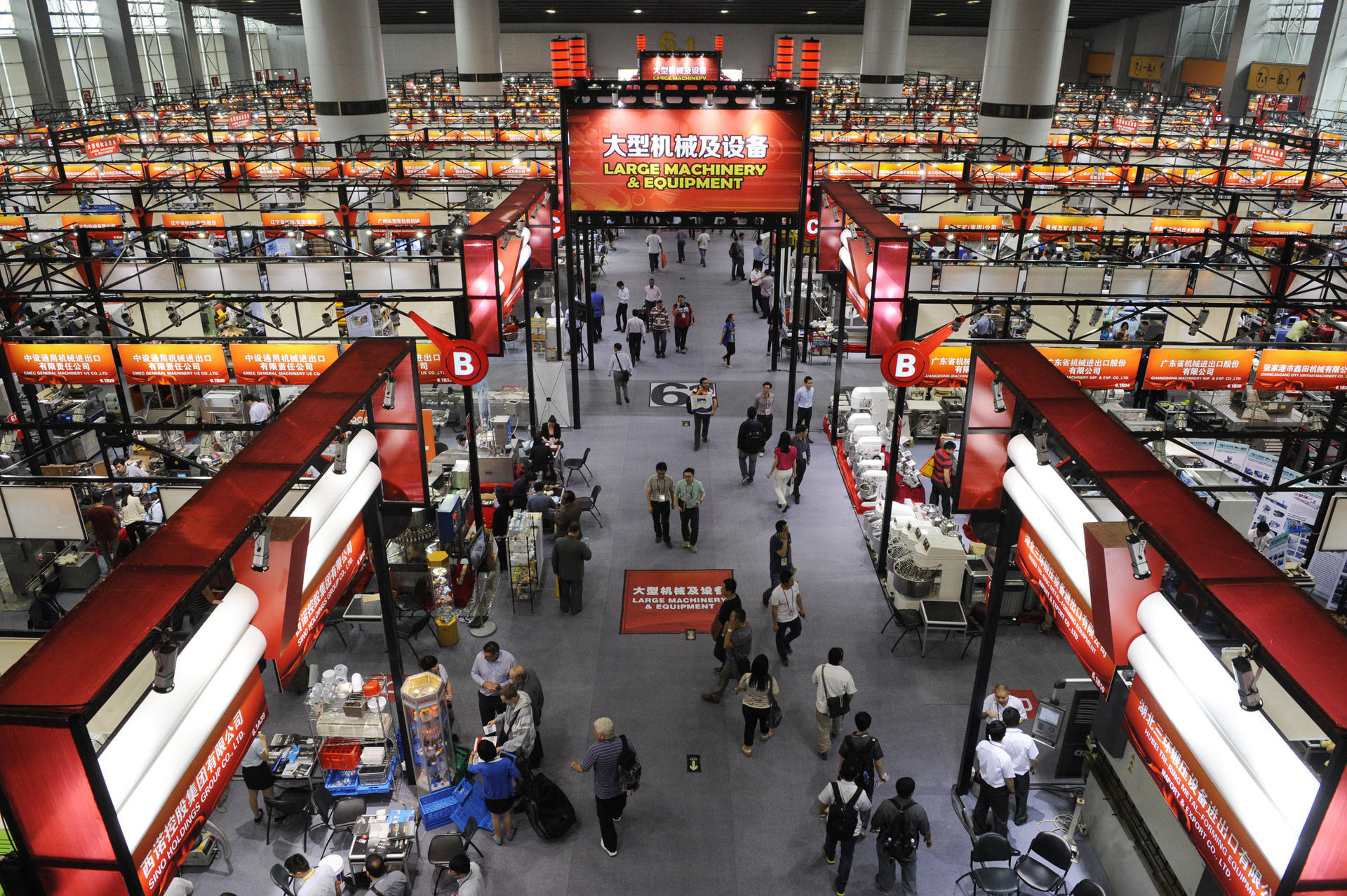 The Canton Fair opens today, with 24,751 exhibitors promoting their products in halls over an area of 1.18 million sq metres. Photo: Xinhua