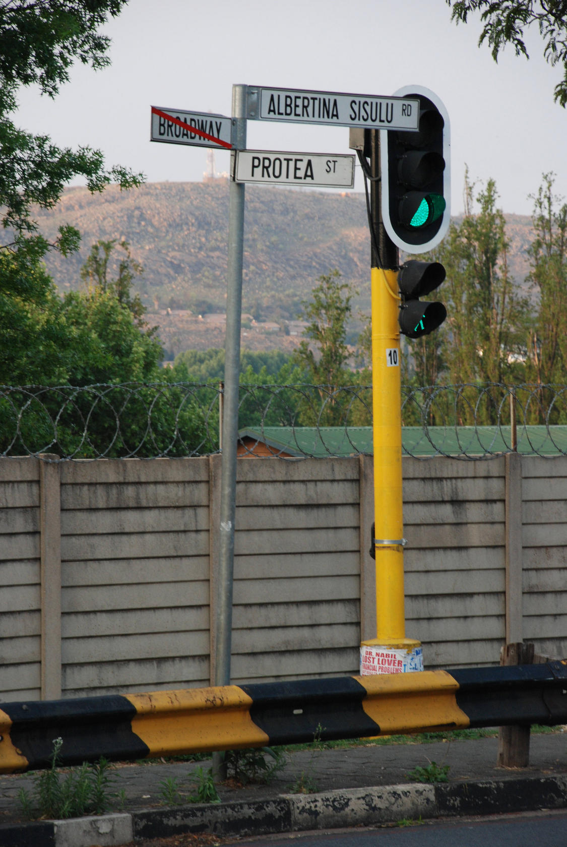 South African street names have been changed to reflect the modern era.