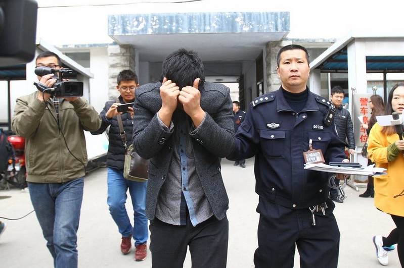 The hit-and-run driver was arrested after a 30km chase.  Photo: SCMP Pictures