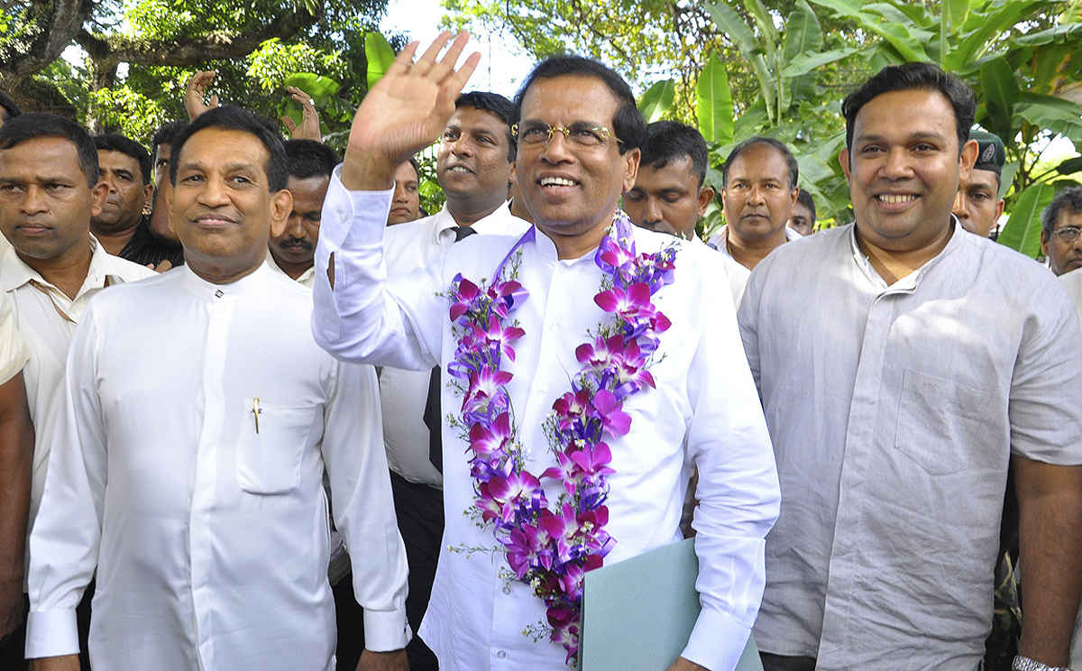 Former Sri Lankan Health Minister Maithripala Sirisena, who resigned on Friday and said he would run as an opposition candidate against President Mahinda Rajapaksa in a snap elections. Photo: Reuters