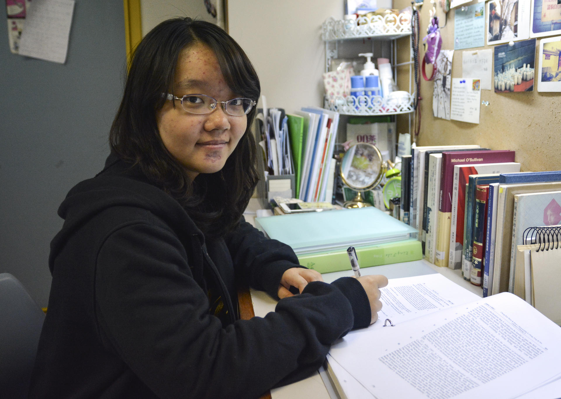HKU student Wang Yu says the almost mandatory socialising is stressful.