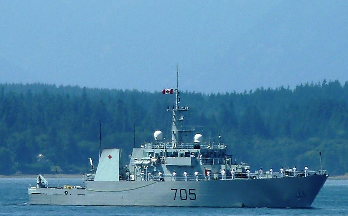 The Canadian navy's HMCS Whitehorse, which was ordered home after its sailor's sexual misconduct, shoplifting and drunkenness. Photo: Flickr