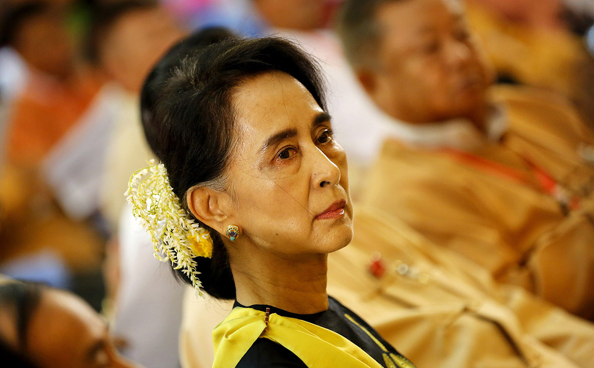 Myanmar opposition leader Aung San Suu Kyi pictured in Yangon earlier this month. Photo: EPA
