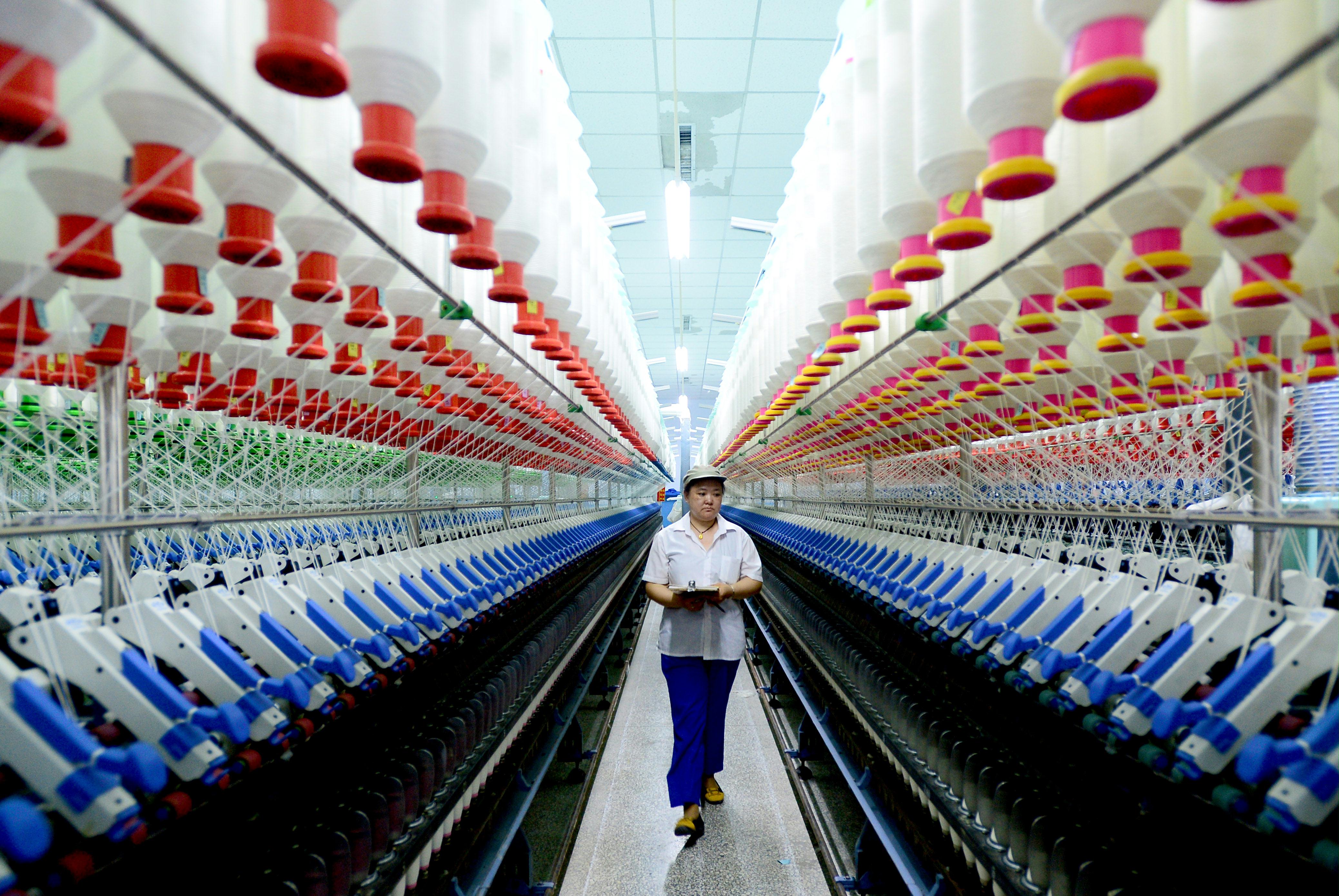 China's Industrial production grew 8.3 per cent last year, missing the target of about 9.5 per cent. Photo: Xinhua