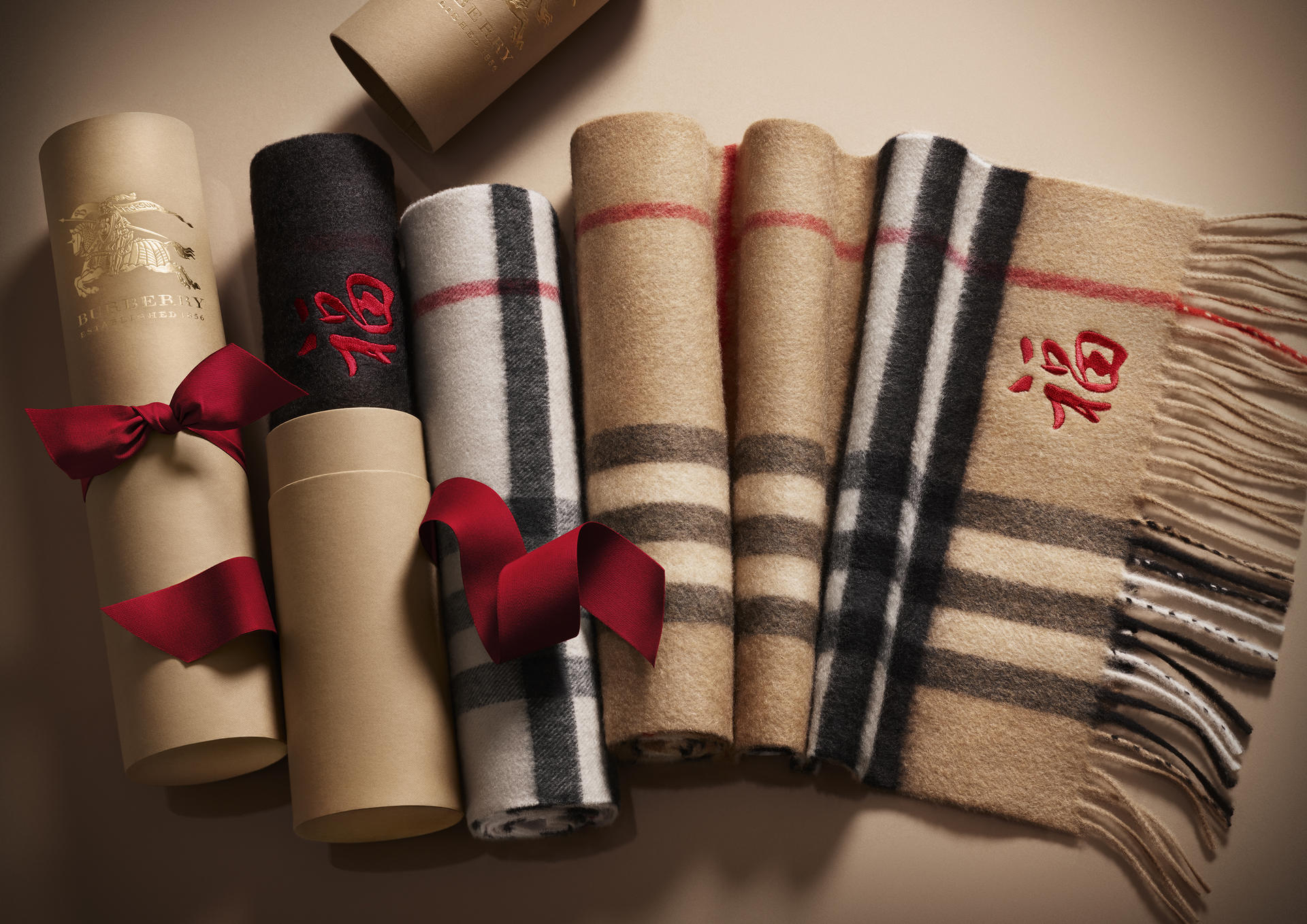 Burberry creates scarf embroidered with Chinese character for Lunar New  Year | South China Morning Post