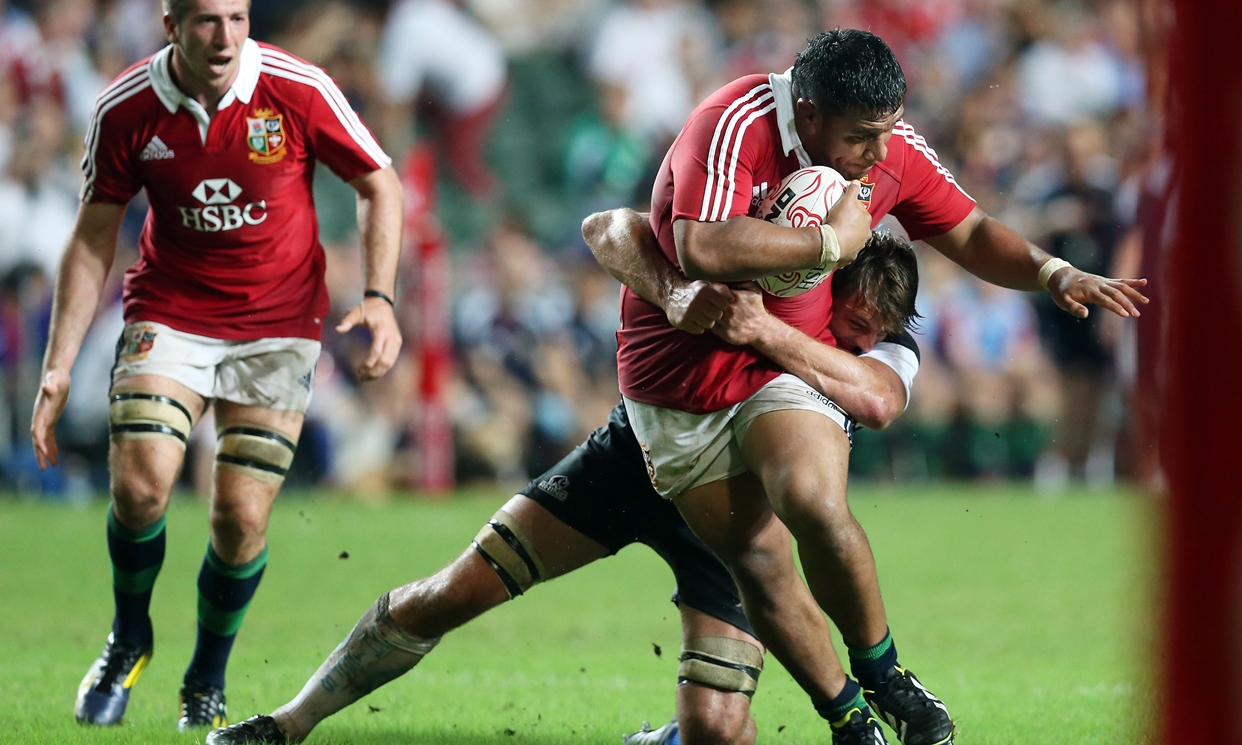 New Zealand-born England prop Mako Vunipola, pictured playing for the British & Irish Lions in Hong Kong, could have also represented Tonga, the land of his parents, or Wales, which is where the family first lived after arriving in the UK. Photo: Sam Tsang/SCMP