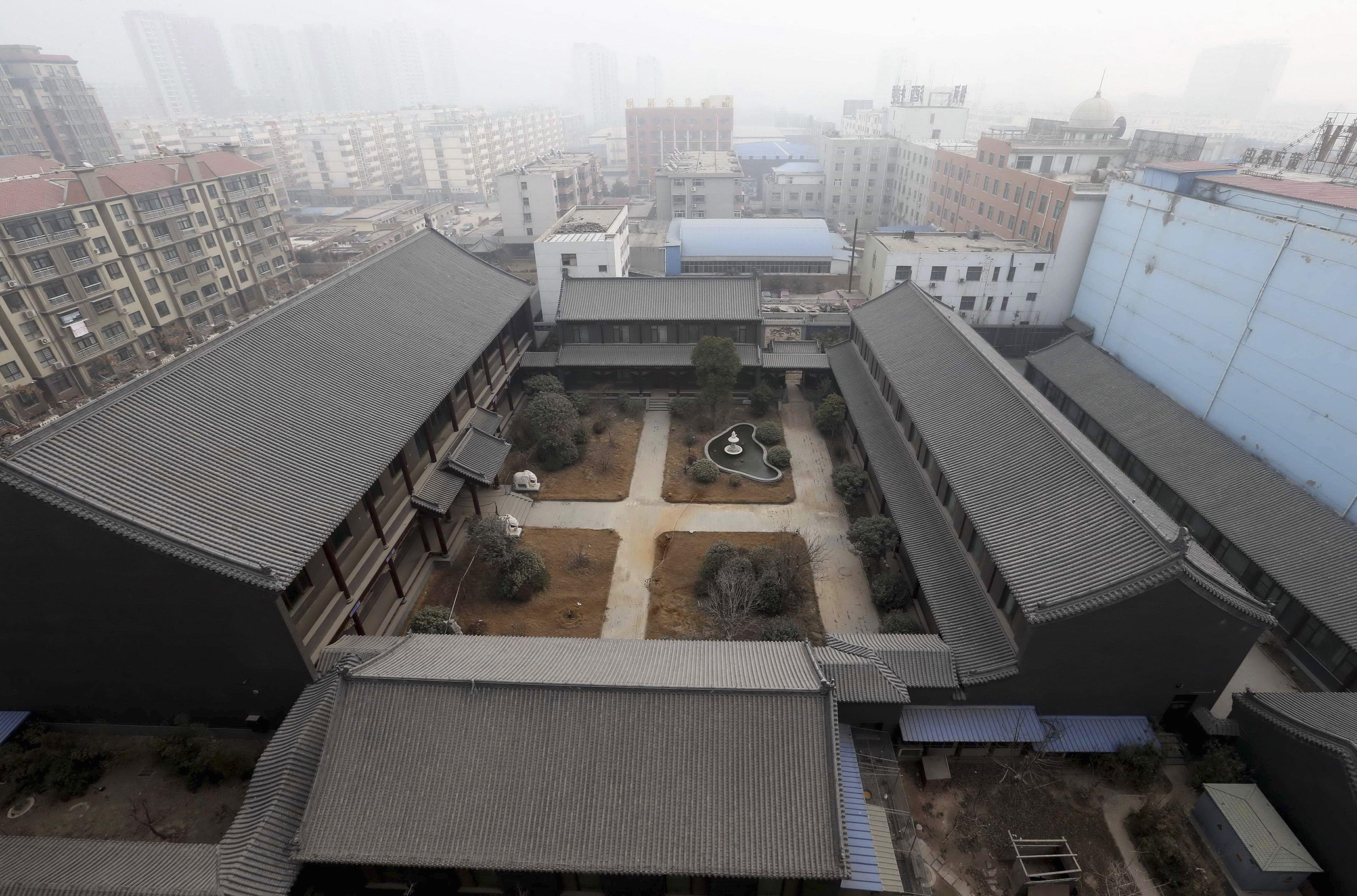 An unfinished residence belonging to former PLA General Gu Junshan, who has been charged with bribery and embezzlement. Photo: Reuters