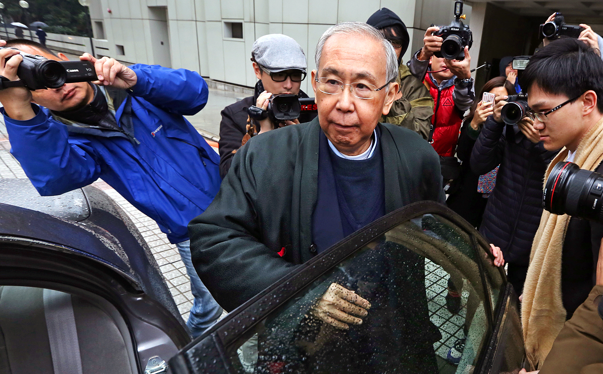 Former Chief Secretary Rafael Hui Si-yan appears at High Court in Admiralty in December, 2014. Photo: Felix Wong