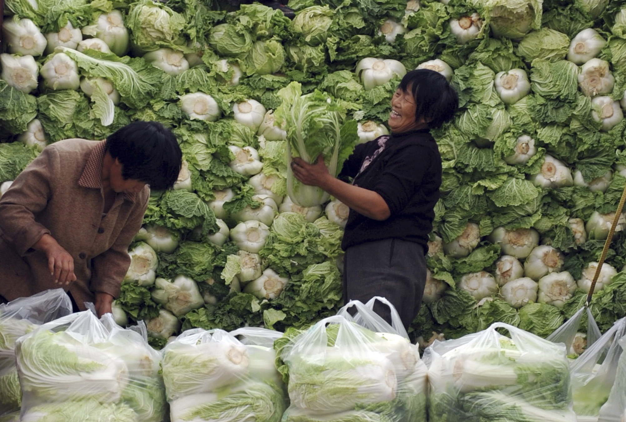 Cabbage - a Chinese superfood. Photo: AP