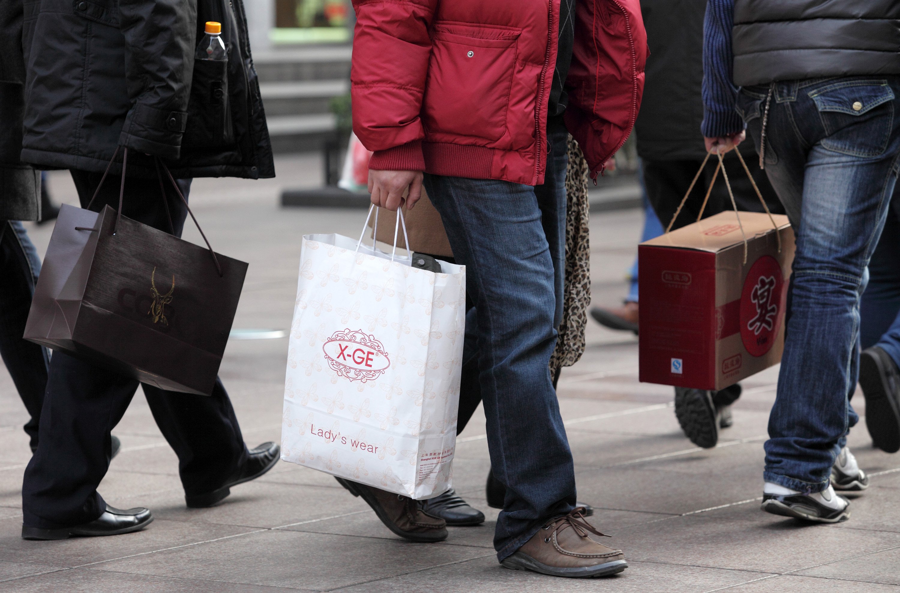 The consumer sentiment index in China declined to 112 in February from 112.1 in January. Photo: Bloomberg
