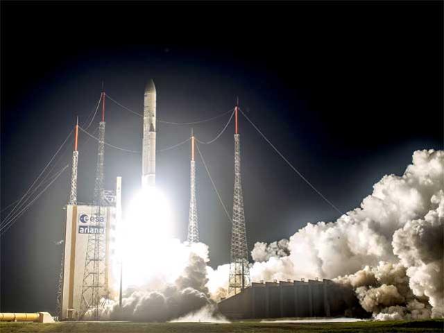 Argentina successfully launched a geostationary communications satellite that was built at home with local technology, a first for Latin America. The ARSAT-1, the product of seven years of work by a team of 400 specialists, launched from the launch pad at the ESA base in Kourou, French Guiana in October, 2014. Photo: ARSAT