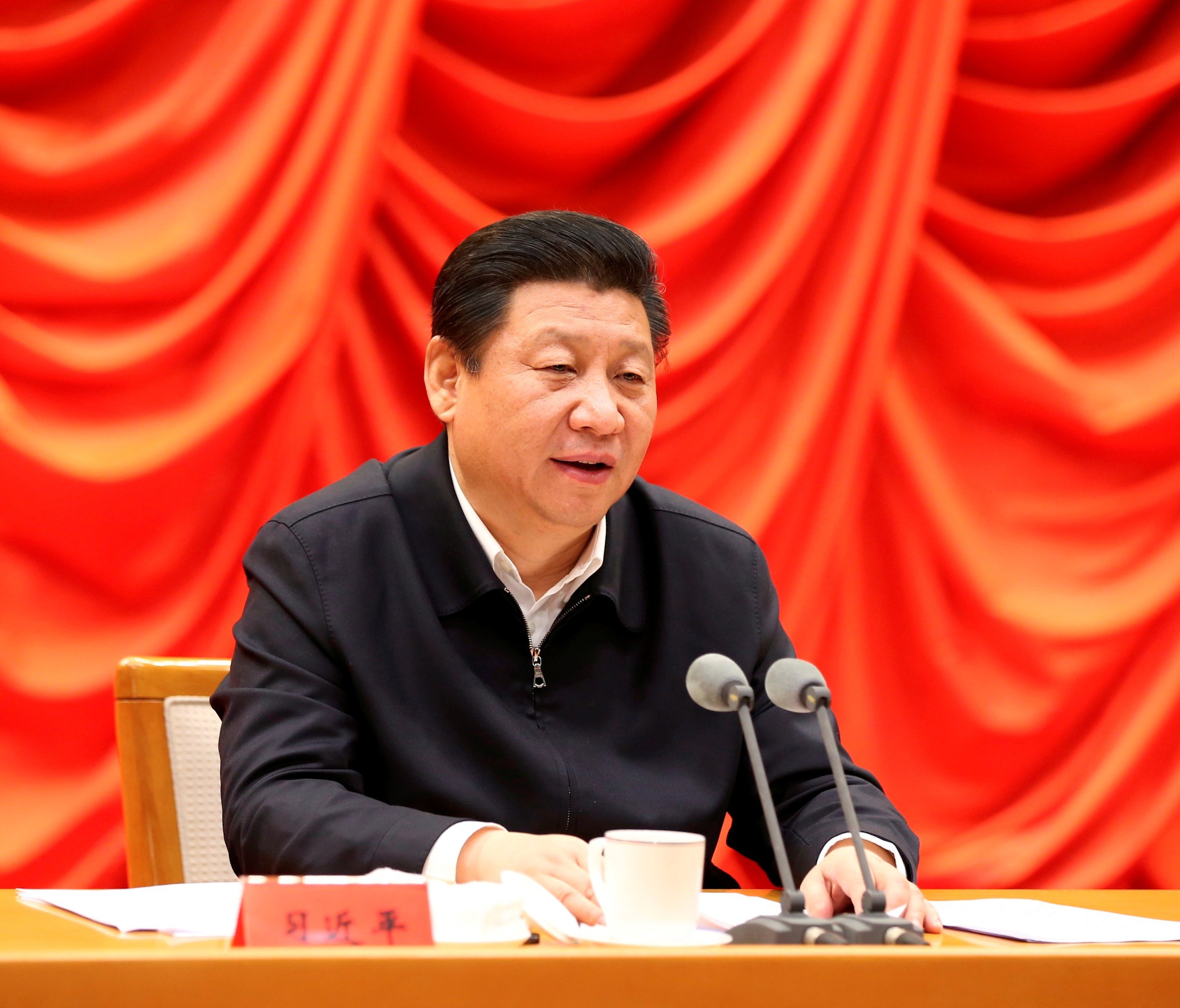 Communist official Zhao Hongzhu has hit out at critics of the  crackdown on graft by President Xi Jinping (above). Photo: AFP