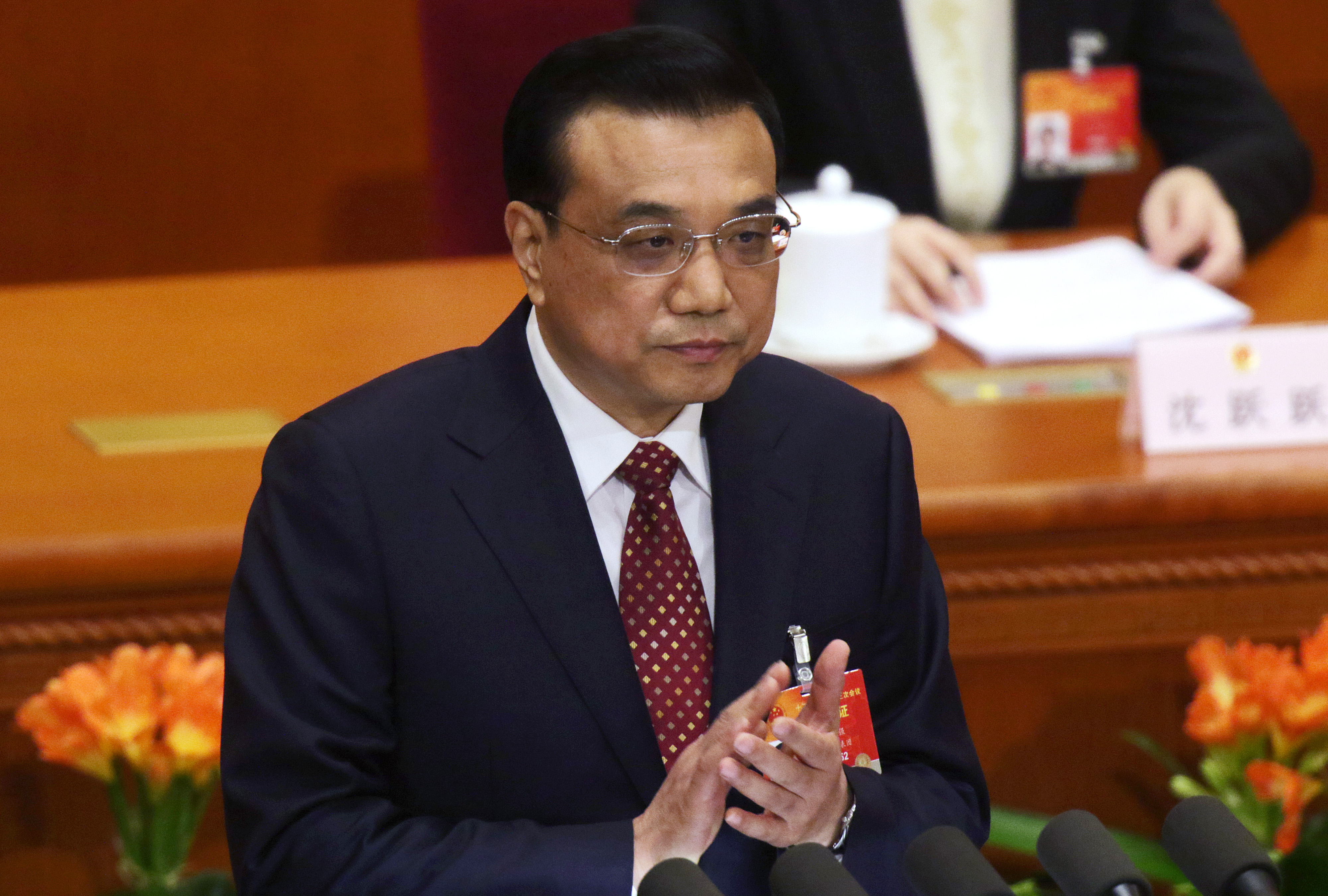 Premier Li Keqiang warned officials against slackness in his annual work report. Photo: Bloomberg 