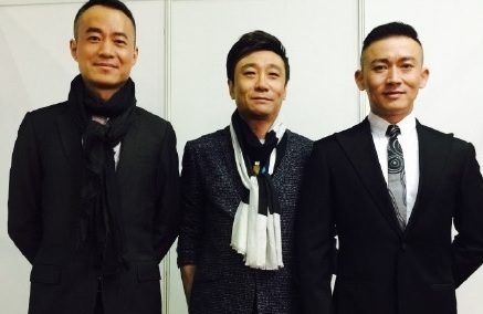 Qiu Qiming, Gao Feng, Nie Yuan (left to right) recently appeared in the Chinese adaptation of Dancing With the Stars.
