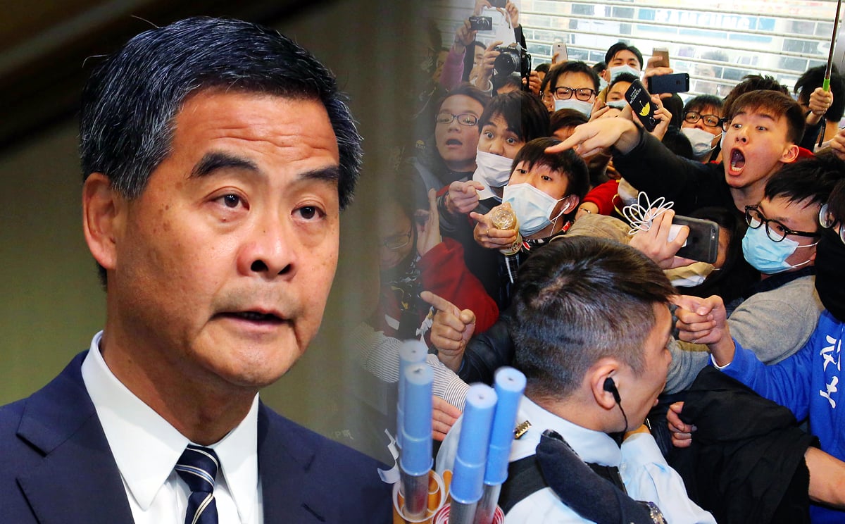 CY Leung will visit Wuhan and Shanghai over the next three days. Photos: Felix Wong