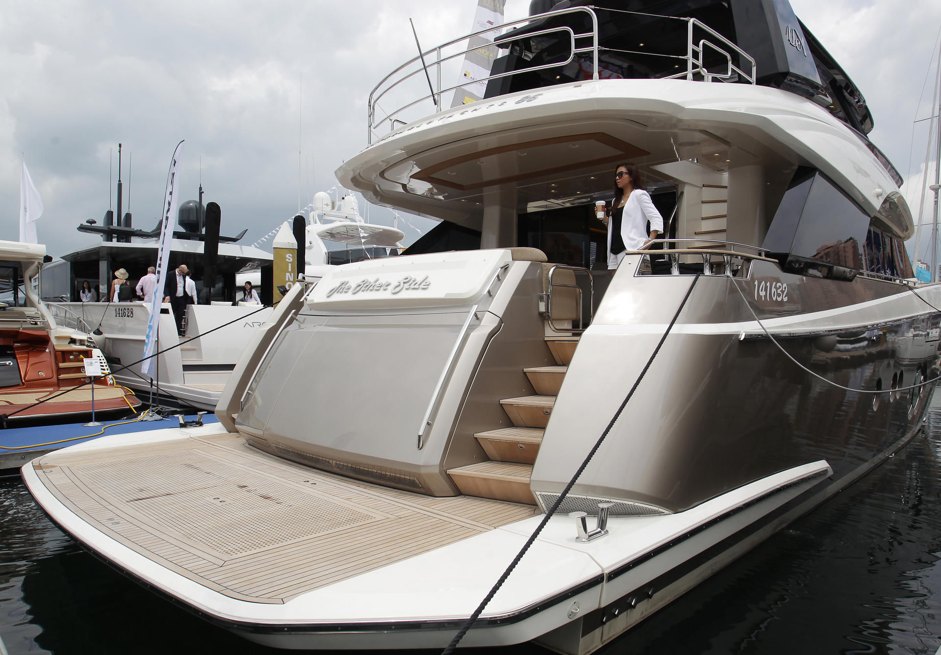 The MCY 86 is one of 70 vessels at the show. Photo: Dickson Lee