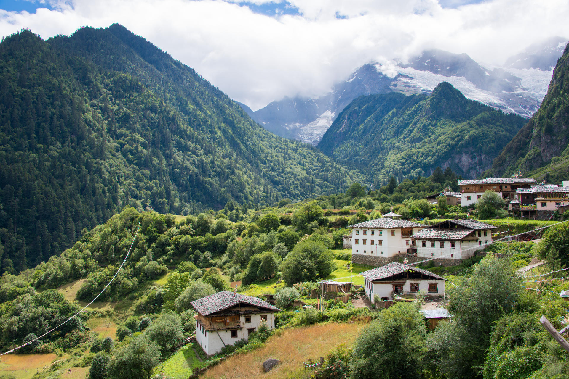 Yubeng Village in Deqin, Yunnan, the area in which Moët Hennessy is attempting to produce a top-class red.