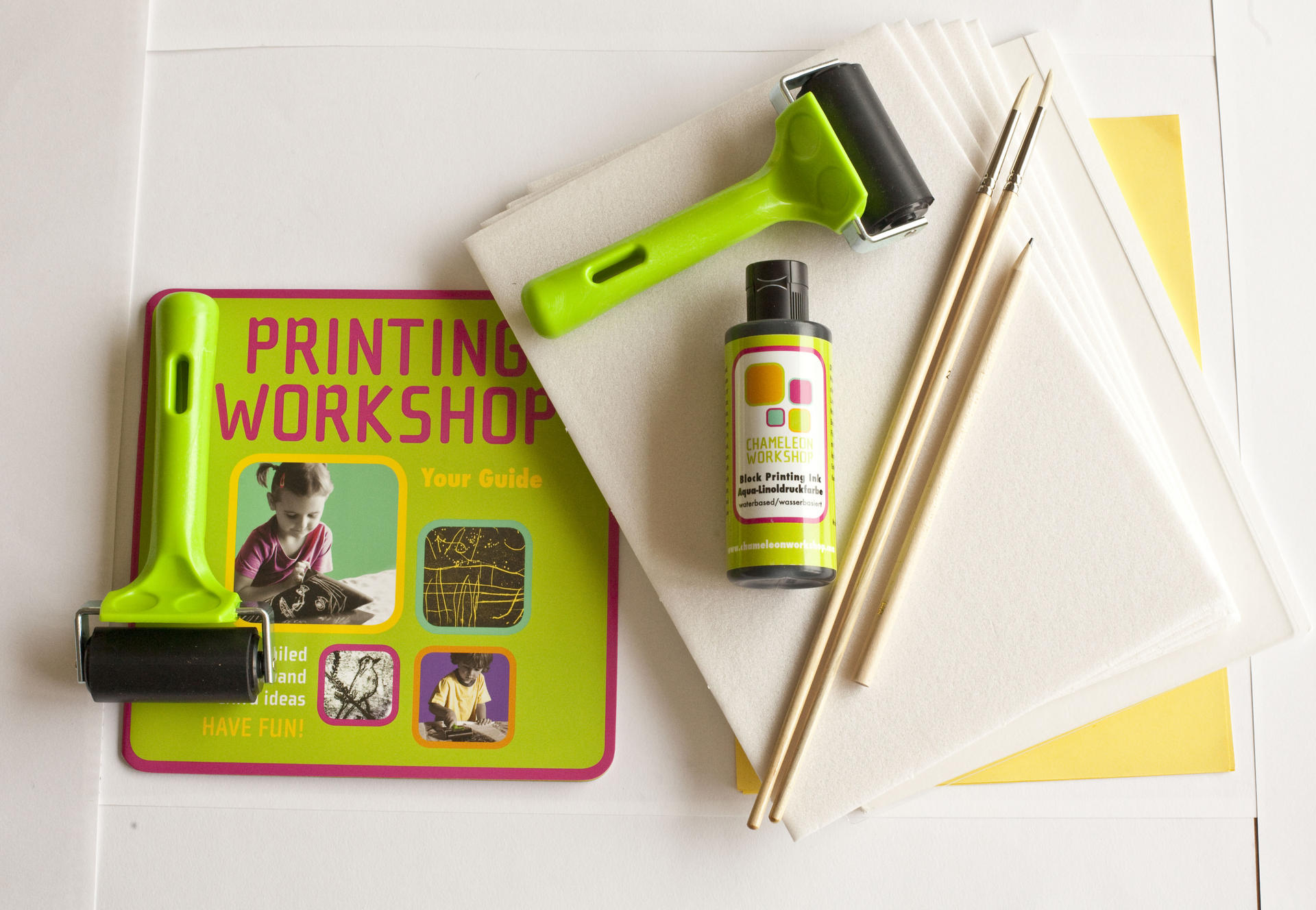 The printmaking pack is ideal for rainy days.