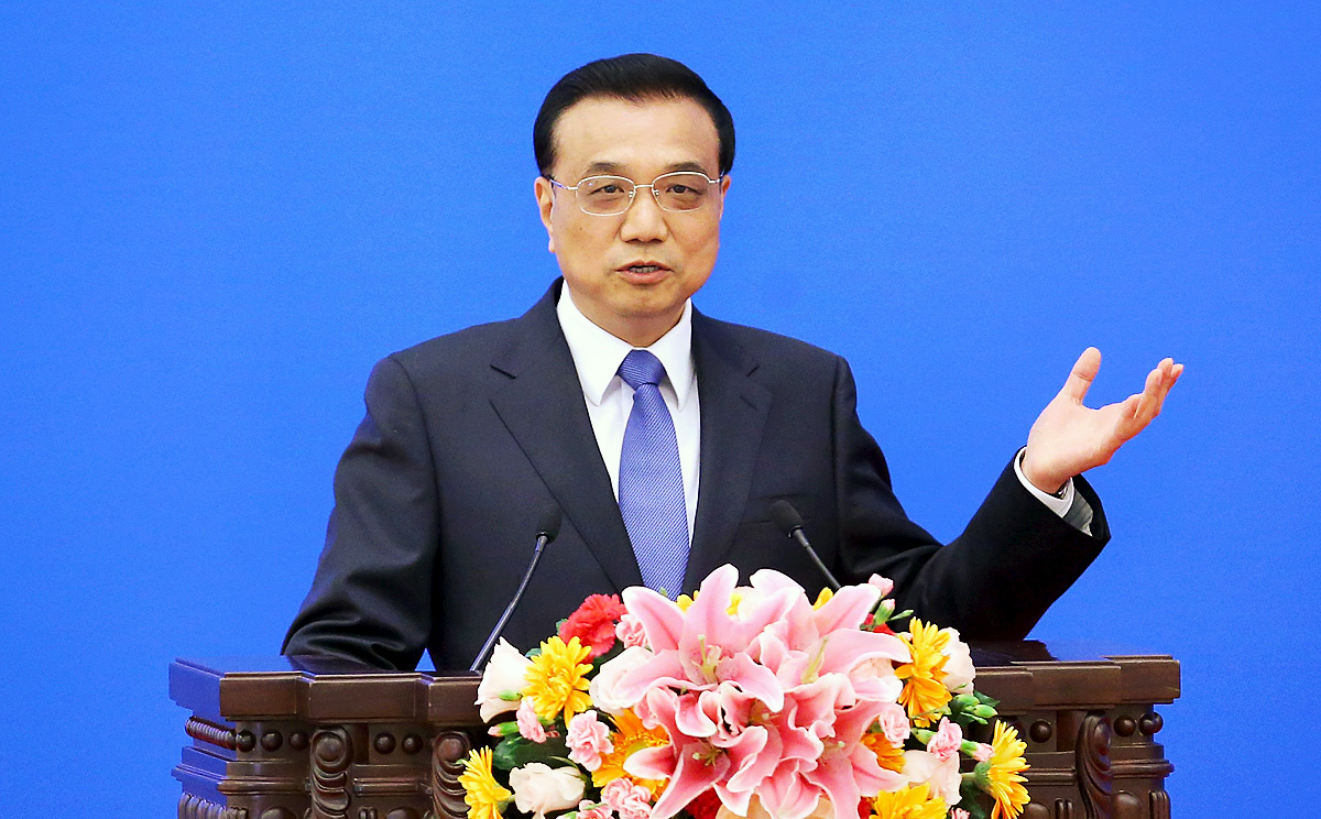 China's Premier Li Keqiang speaks during the Indonesia-China Economic Cooperation Forum as the Beijing-backed Asia Infrastructure Investment Bank (AIIB) faces questions about its governance and potential clashes with existing multi-lateral lenders. Photo: Reuters